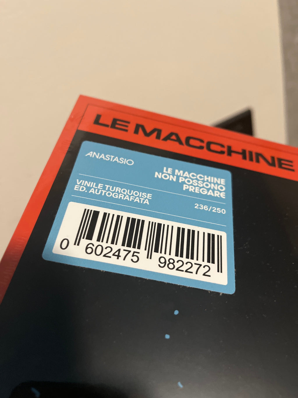 Le macchine non possono pregare, autografato (Anastasio)