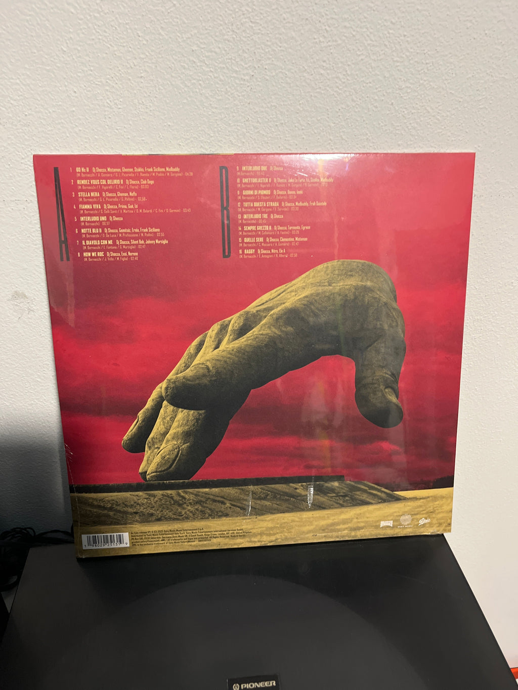 60 Hz 2, split rosso-oro autografato, Dj Shocca