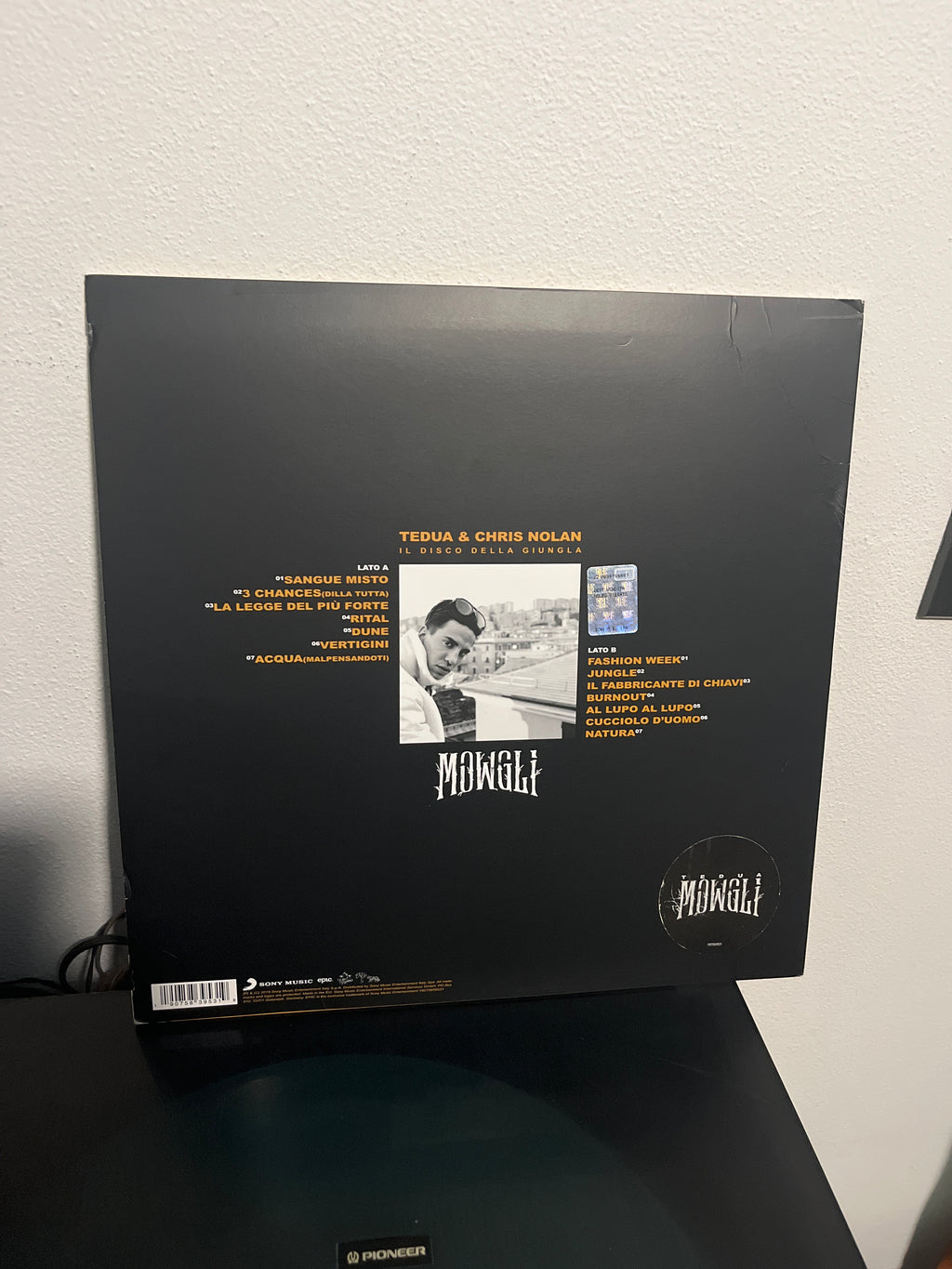 Mowgli, autografato prima stampa, cover vellutata (Tedua)