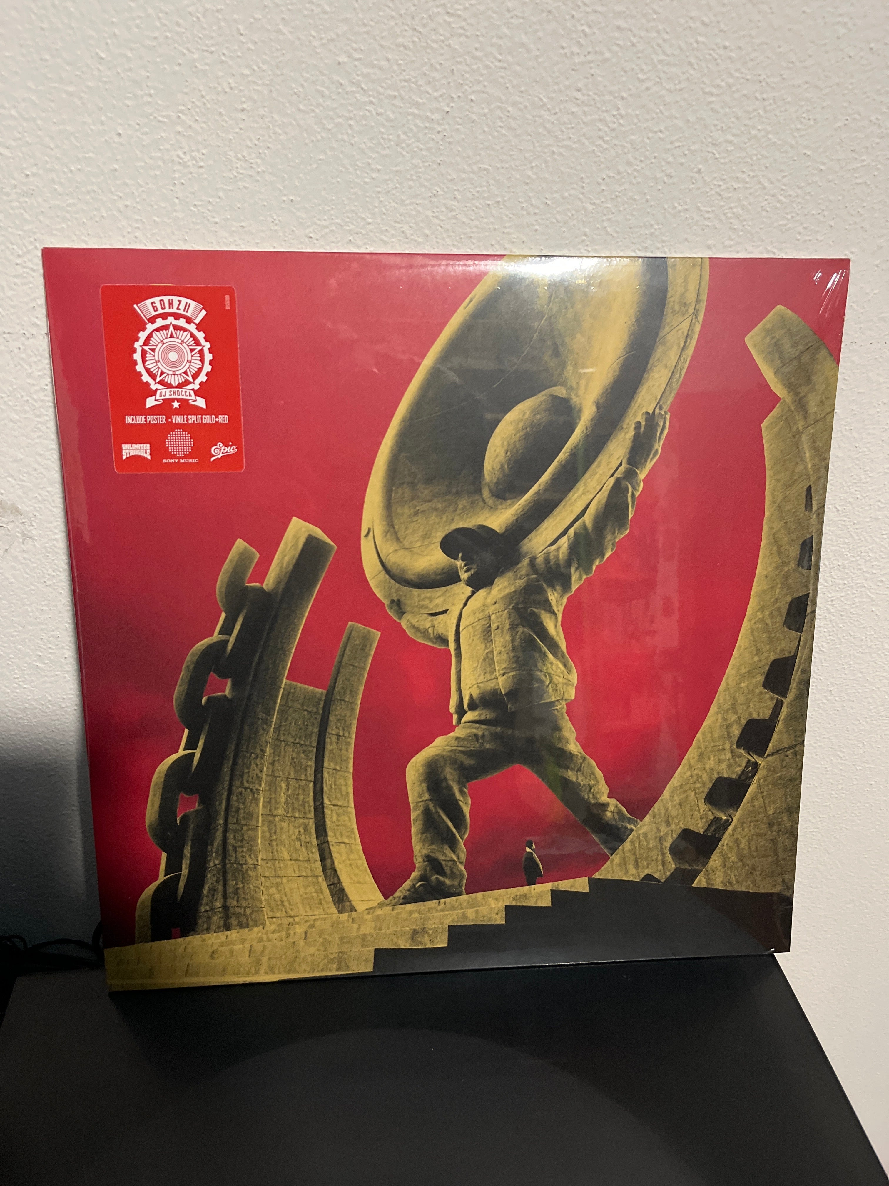 60 Hz 2, split rosso-oro autografato, Dj Shocca