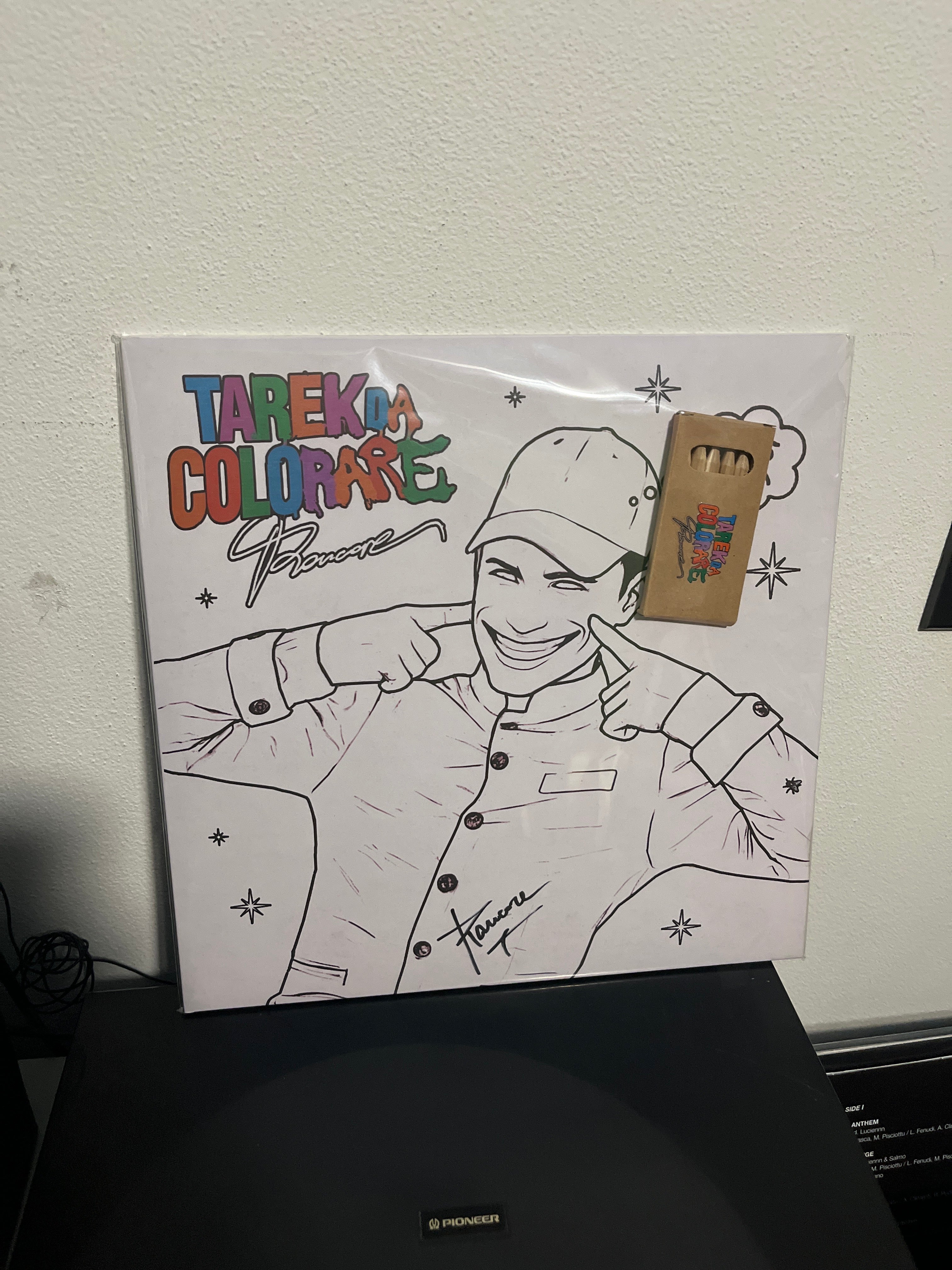 Tarek da colorare, autografato (Rancore)