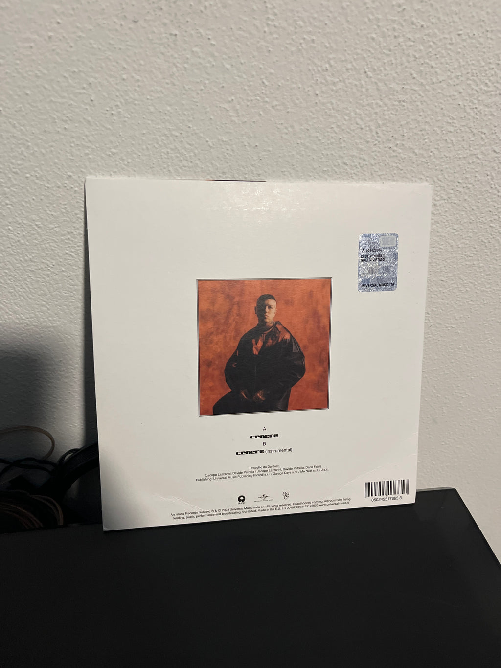 Cenere, 45giri (Lazza)