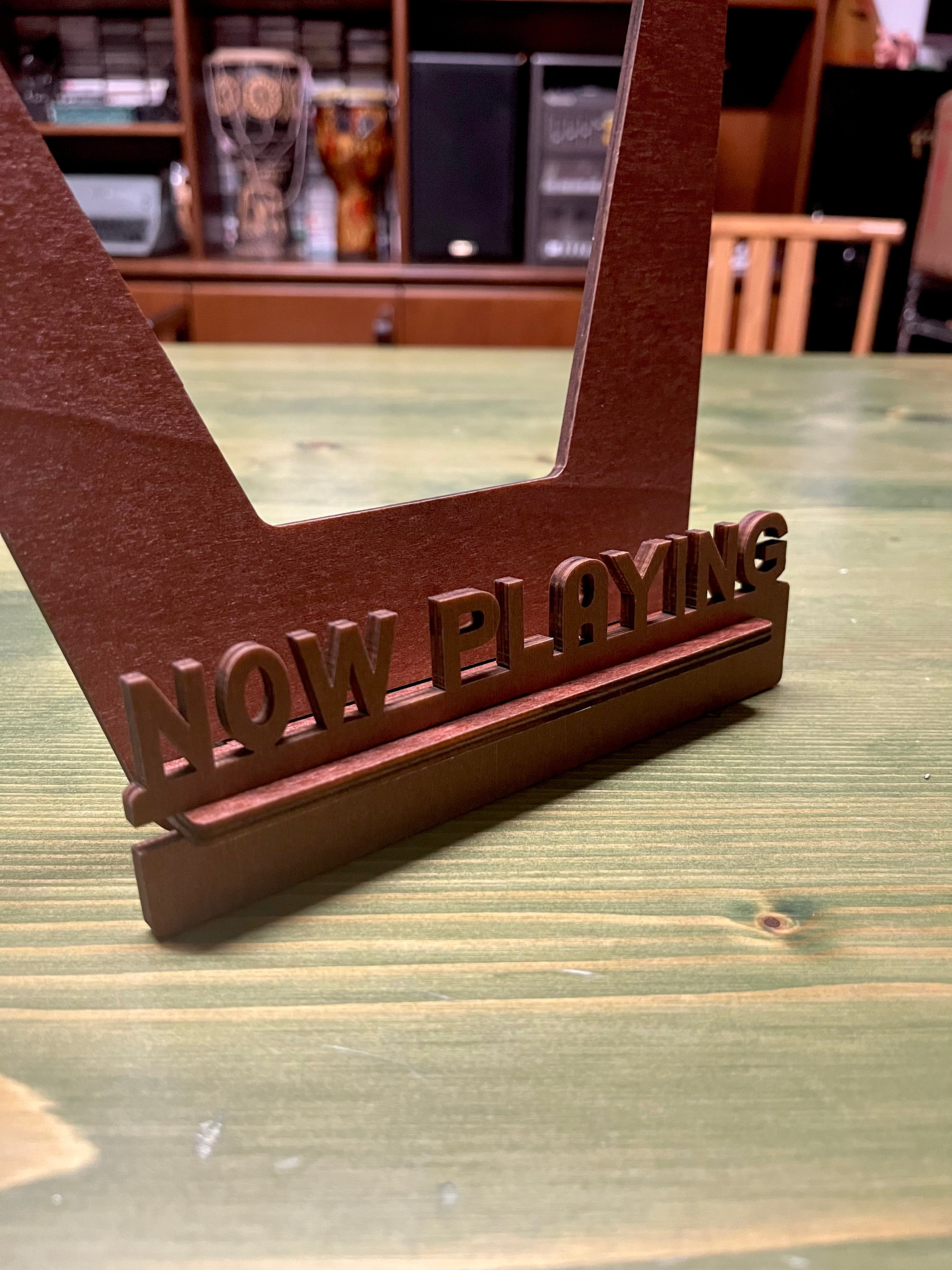 Supporto per vinili in legno